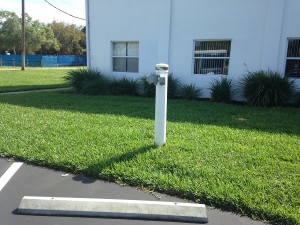 The Level 1 charging station at First United Methodist