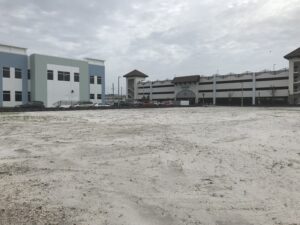 Keiser University and new parking garage